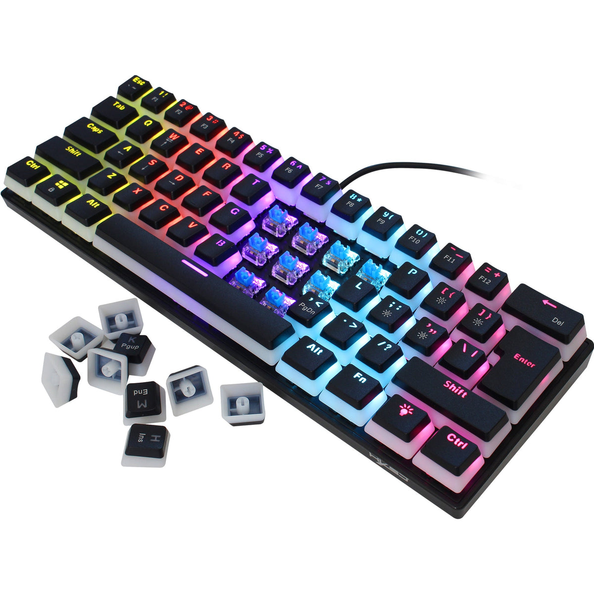 HXSJ L700 61-Key Wired Mechanical Keyboard with Backlighting
