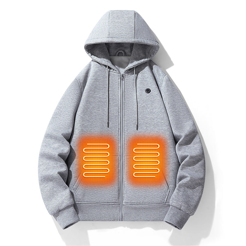 Men's Five-Zone Heated Zip-Up Hoodie