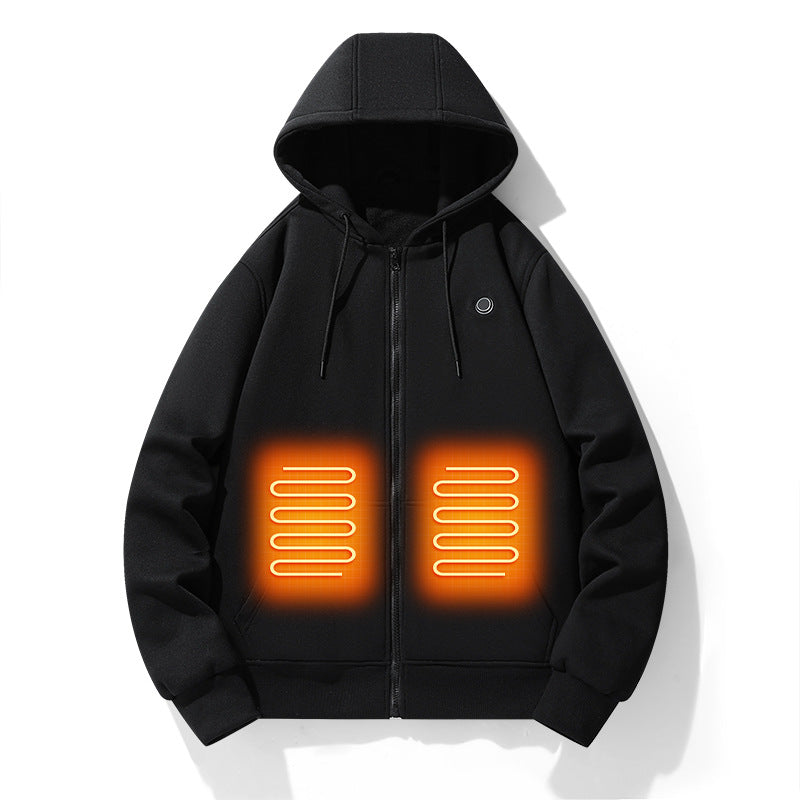 Men's Five-Zone Heated Zip-Up Hoodie