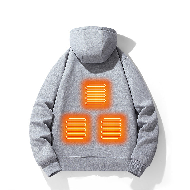 Men's Five-Zone Heated Zip-Up Hoodie