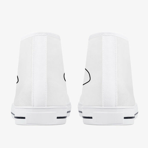 Jacki Easlick Lux Egg High-Top Canvas Sneakers – White/Black