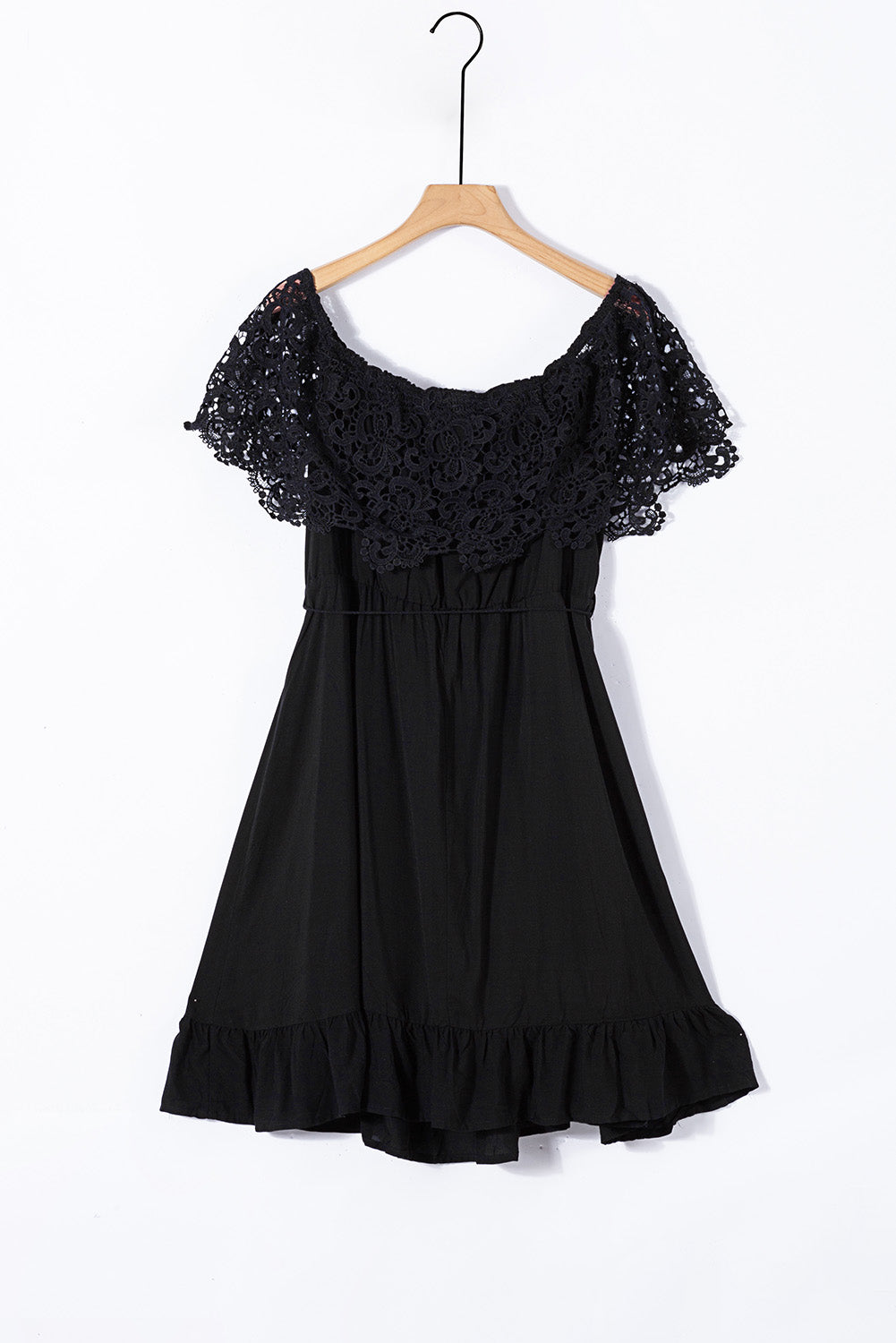 Women's Plus Size Off-Shoulder Lace-Sleeve Dress