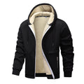 Men's Sherpa-Lined Winter Zip-Up Hoodie