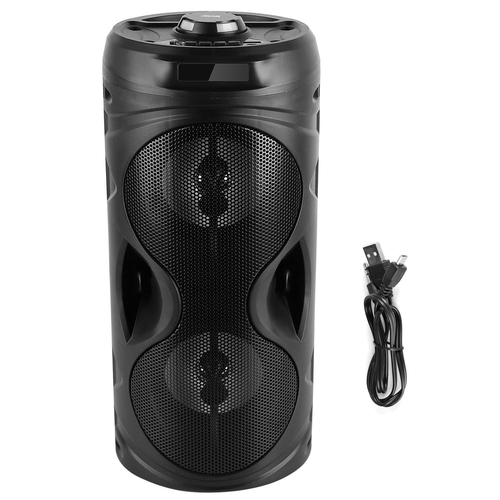 Portable Bluetooth Karaoke Party Speaker with LED Lights & FM