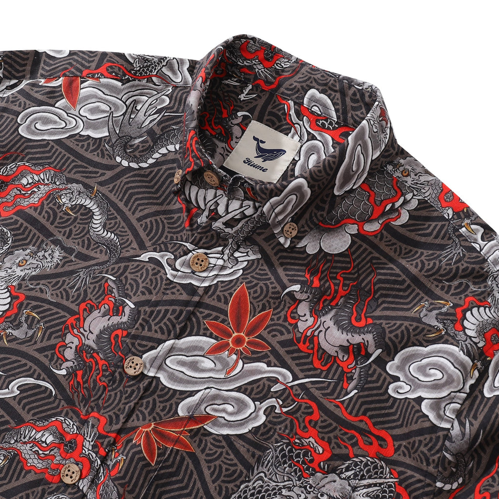 Men's Dragon's Flight Cotton Hawaiian Shirt