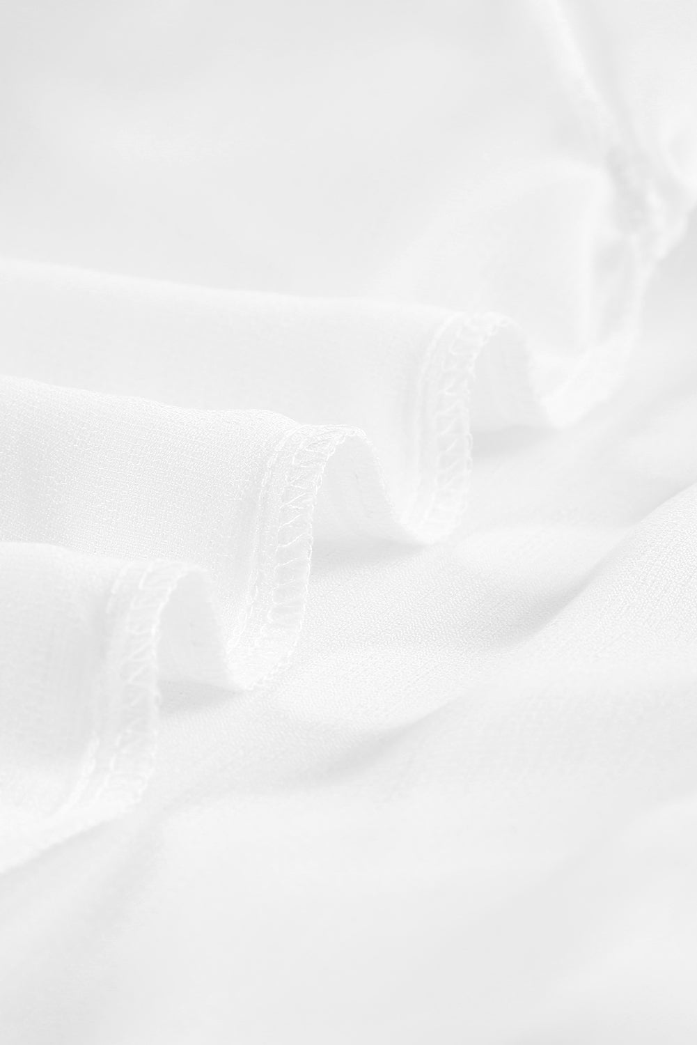 Lace-Detail Tie-Neck Blouse
