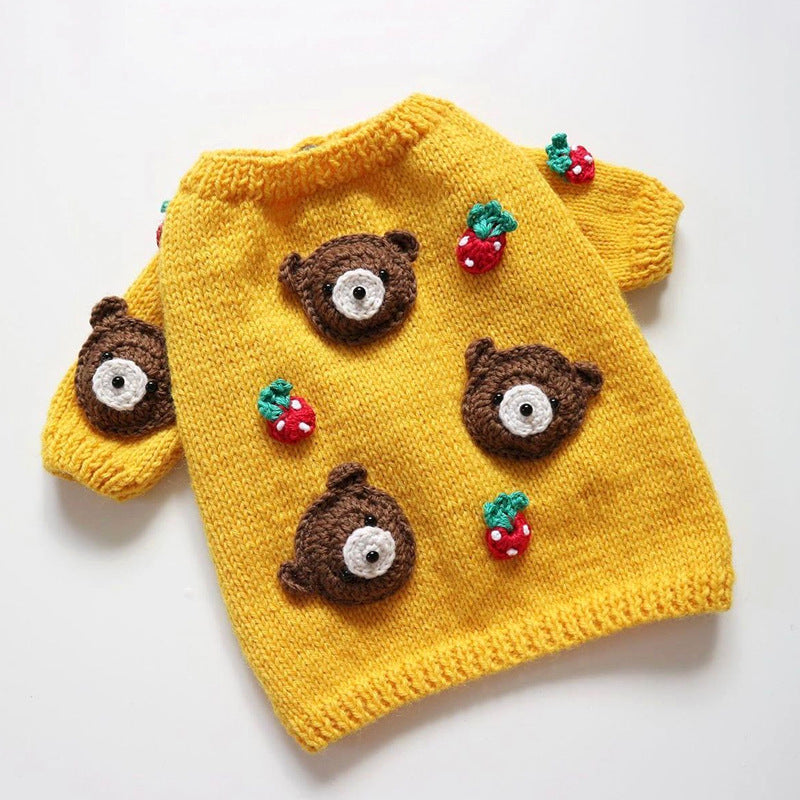 Autumn And Winter Short Pet Sweaters Dog Clothes