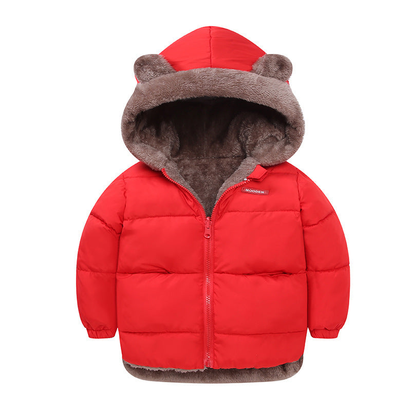 Boys’ Reversible Cotton-Padded Winter Jacket