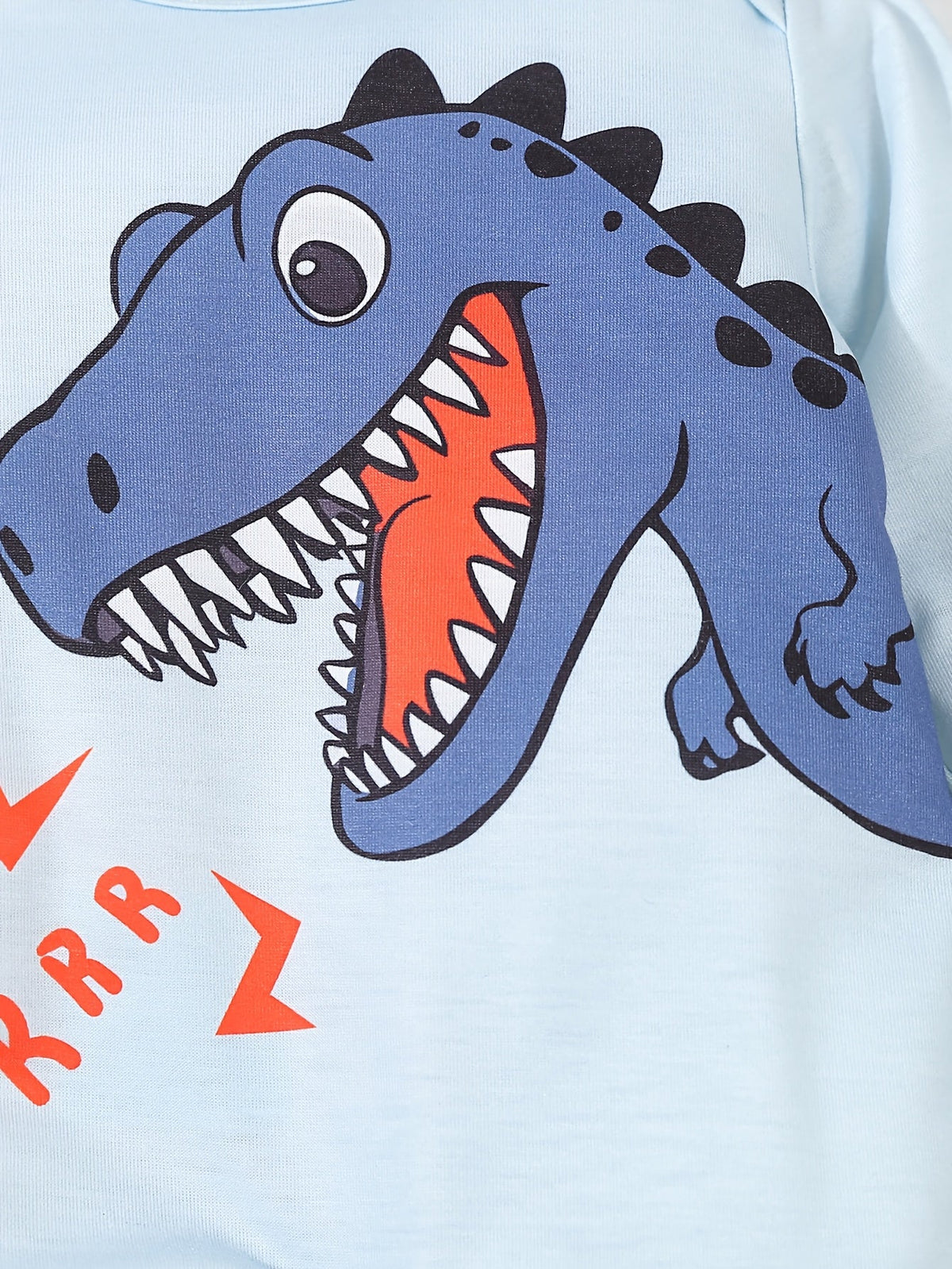 Baby Dinosaur Print Bodysuits – 3-Pack