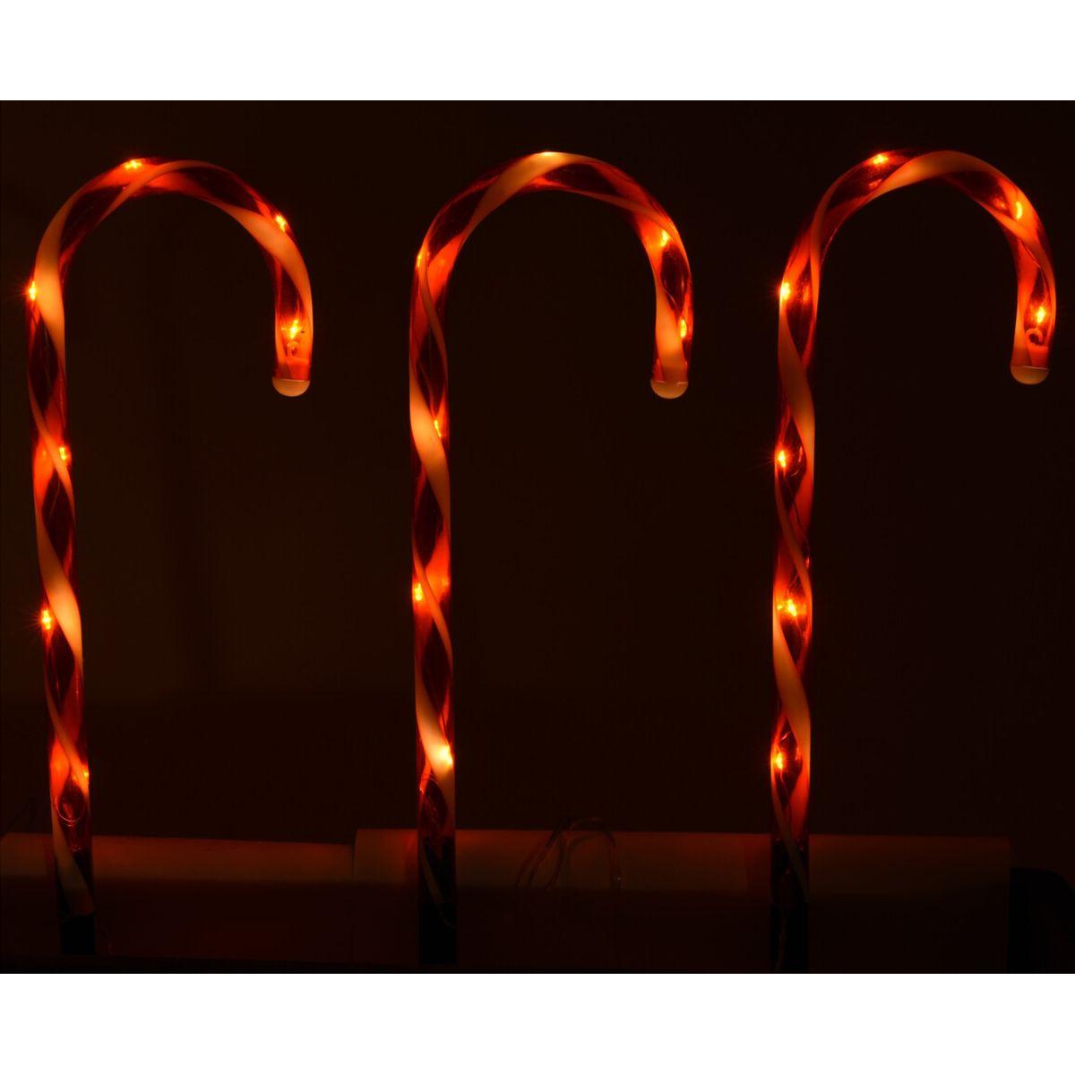 Lighted Candy Canes - 6 Pack - 18 Inches tall