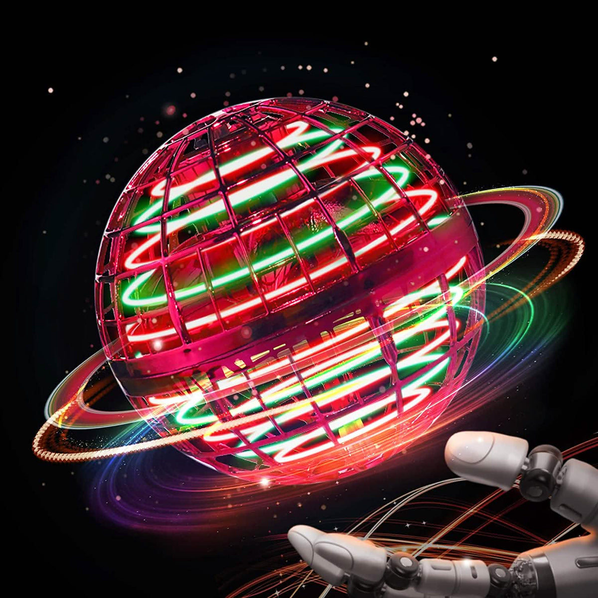 Rechargeable Flying Orb Ball – Boomerang Spinner Toy