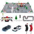Two-Lane Slot Car Race Track Set with Controllers