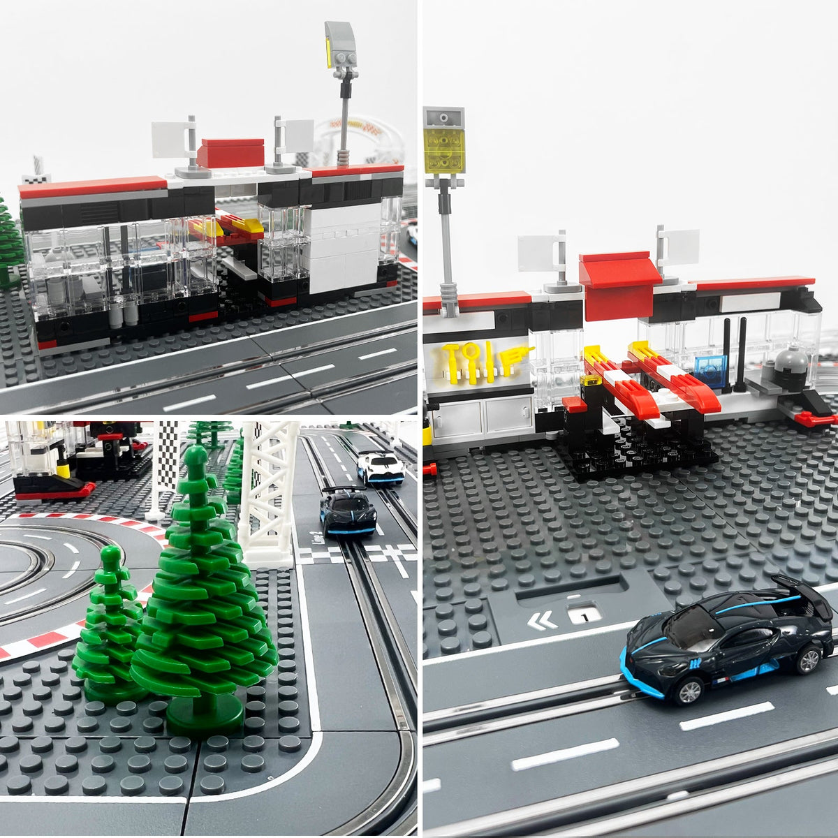 Two-Lane Slot Car Race Track Set with Controllers