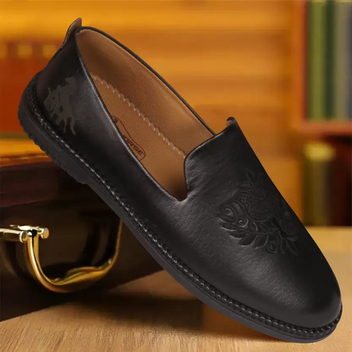Stoval Men's Black Slip-On Driving Shoes – Size 6