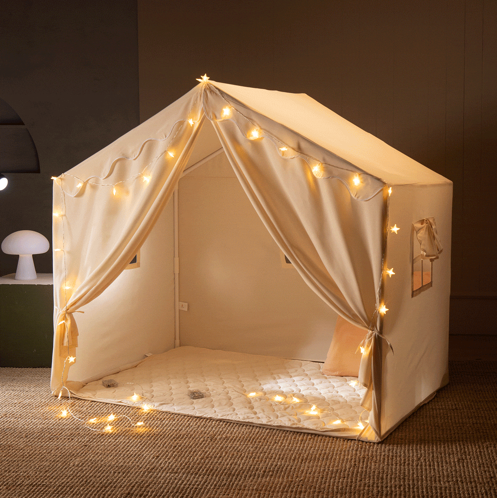 Tiny Land Large Kids’ Play Tent with Star Lights