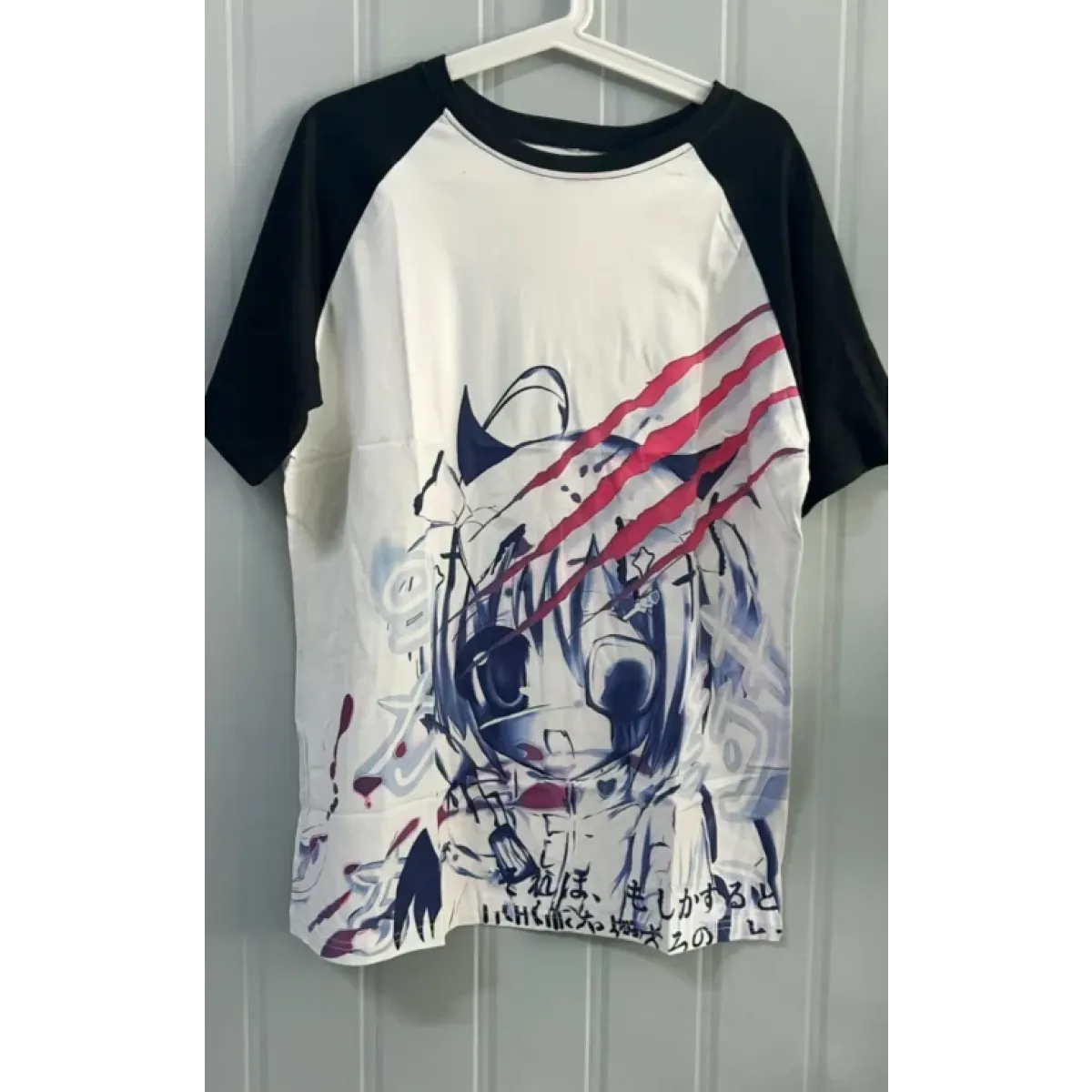Black & White Gothic Anime Graphic T-Shirt