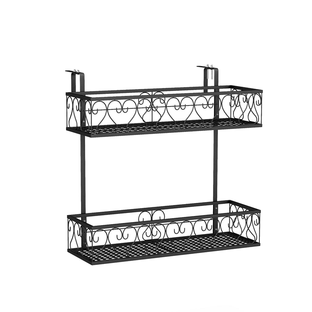 Adjustable Hanging Planter Holder with 2 Baskets