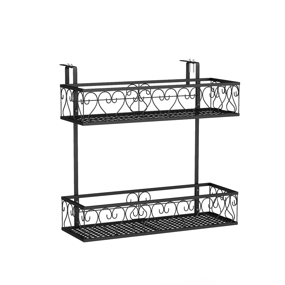 Adjustable Hanging Planter Holder with 2 Baskets