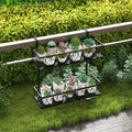 Adjustable Hanging Planter Holder with 2 Baskets