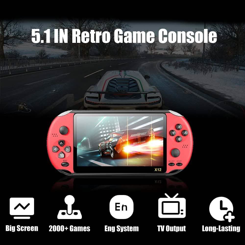 X12 Pro Handheld Retro Game Console — 2,000+ Games