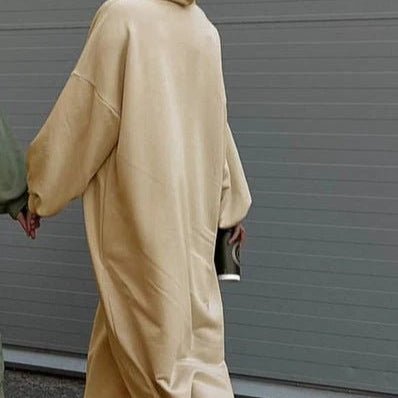 Hooded Sweatshirt Abaya with Pockets — MA125