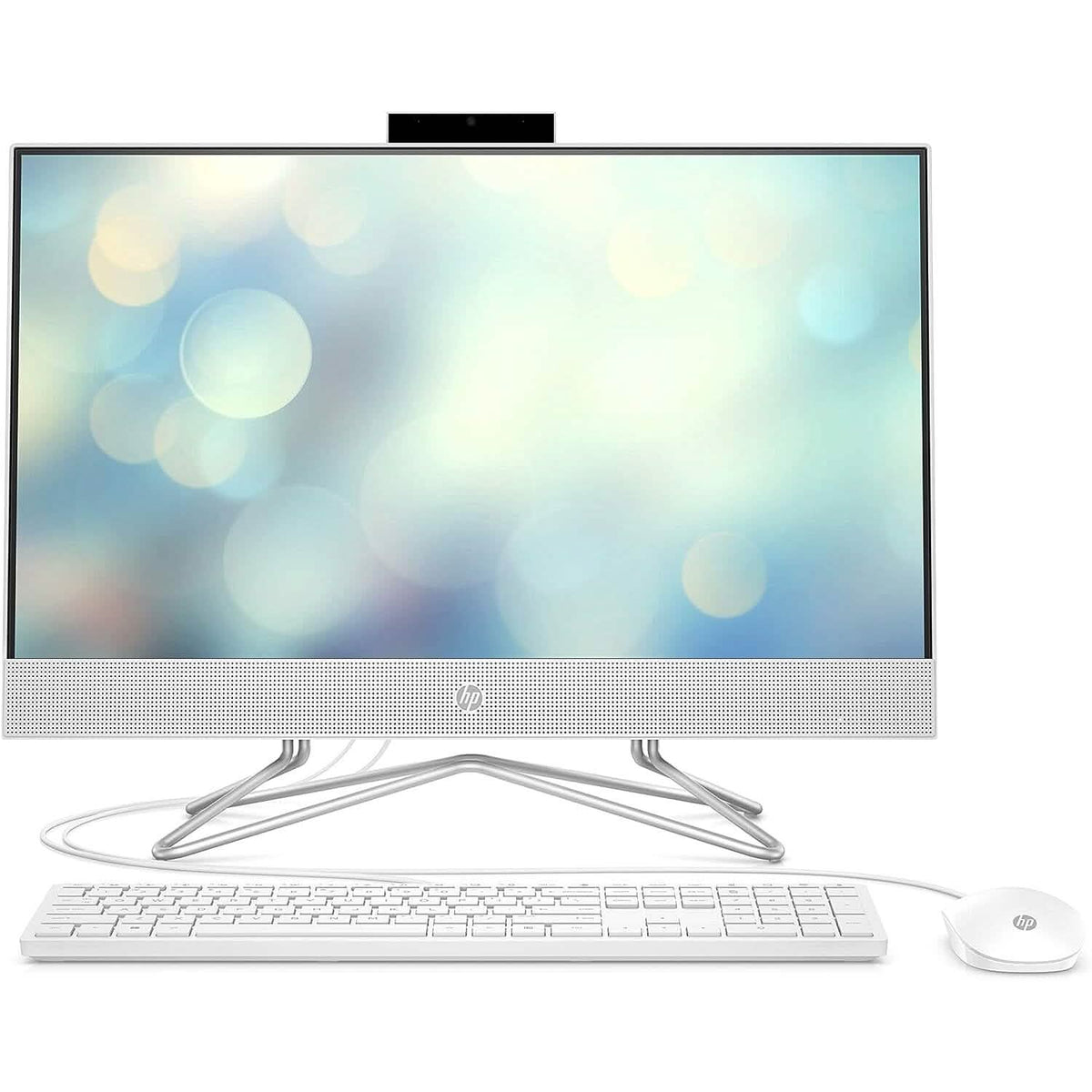HP 22-Inch All-in-One Desktop — AMD Athlon, 4GB RAM, 256GB SSD (Refurbished)