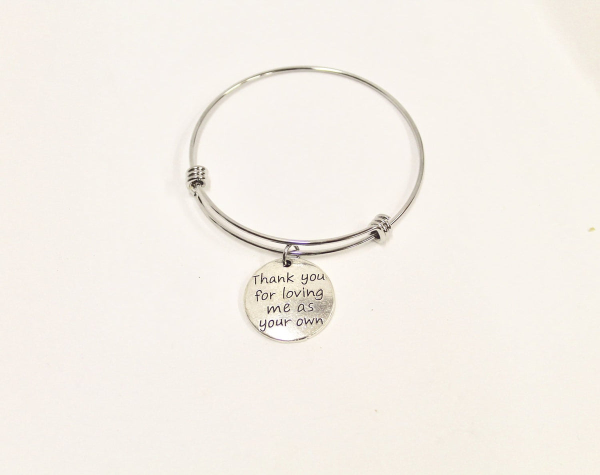 Thank You for Loving Me Expandable Stepmom Bangle