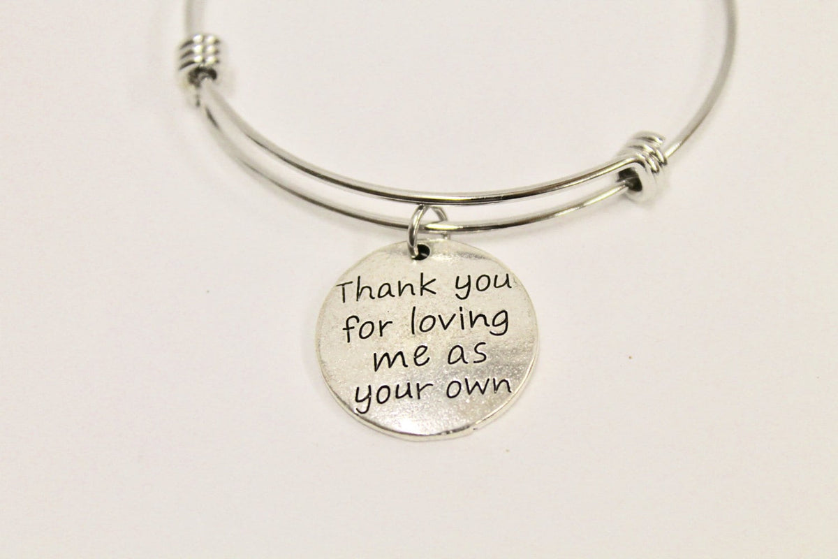 Thank You for Loving Me Expandable Stepmom Bangle