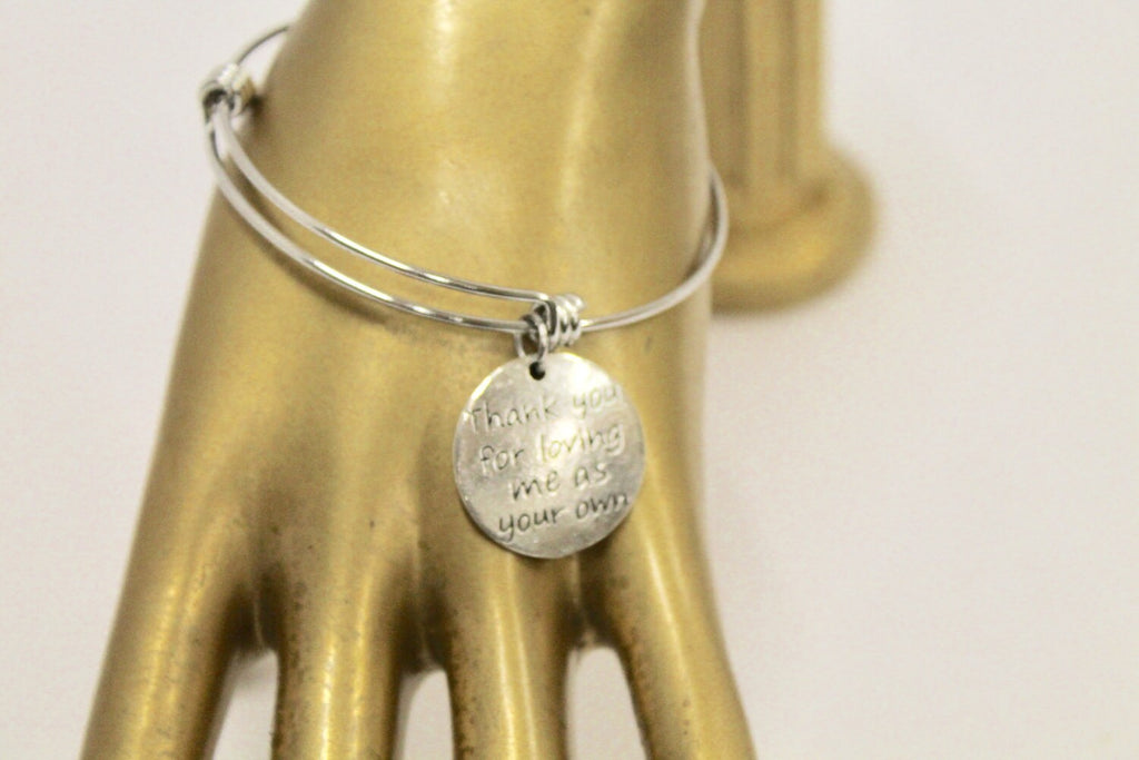 Thank You for Loving Me Expandable Stepmom Bangle