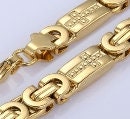 Men's Byzantine Cross Necklace & Bracelet Set