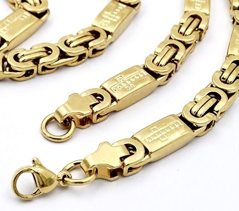 Men's Byzantine Cross Necklace & Bracelet Set