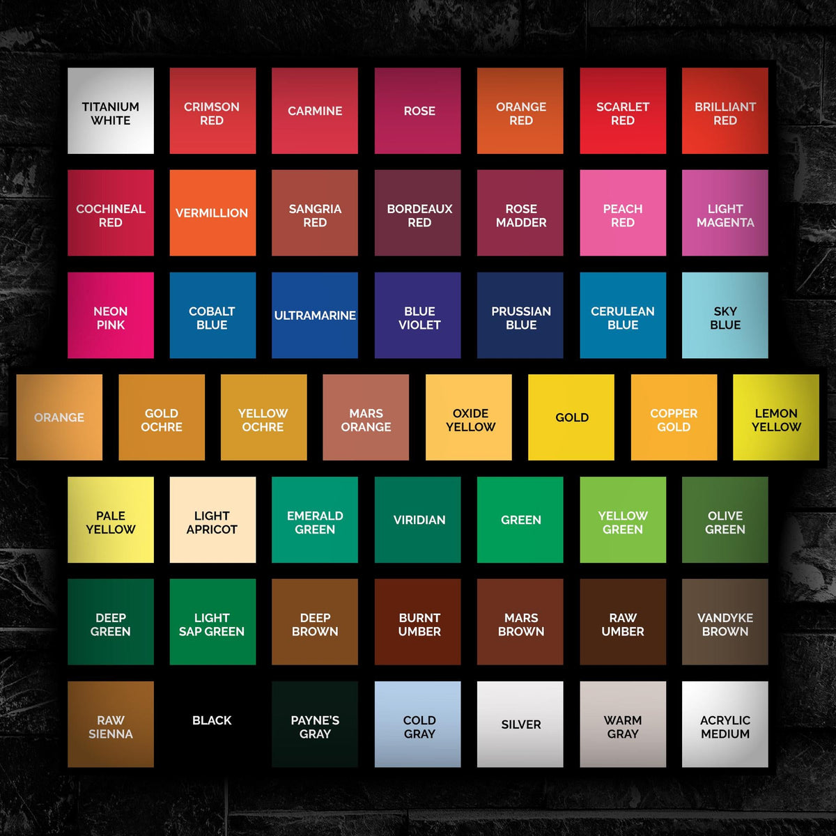 Acrylic Paint Set V2.0 for Wargame Miniatures — New Formula