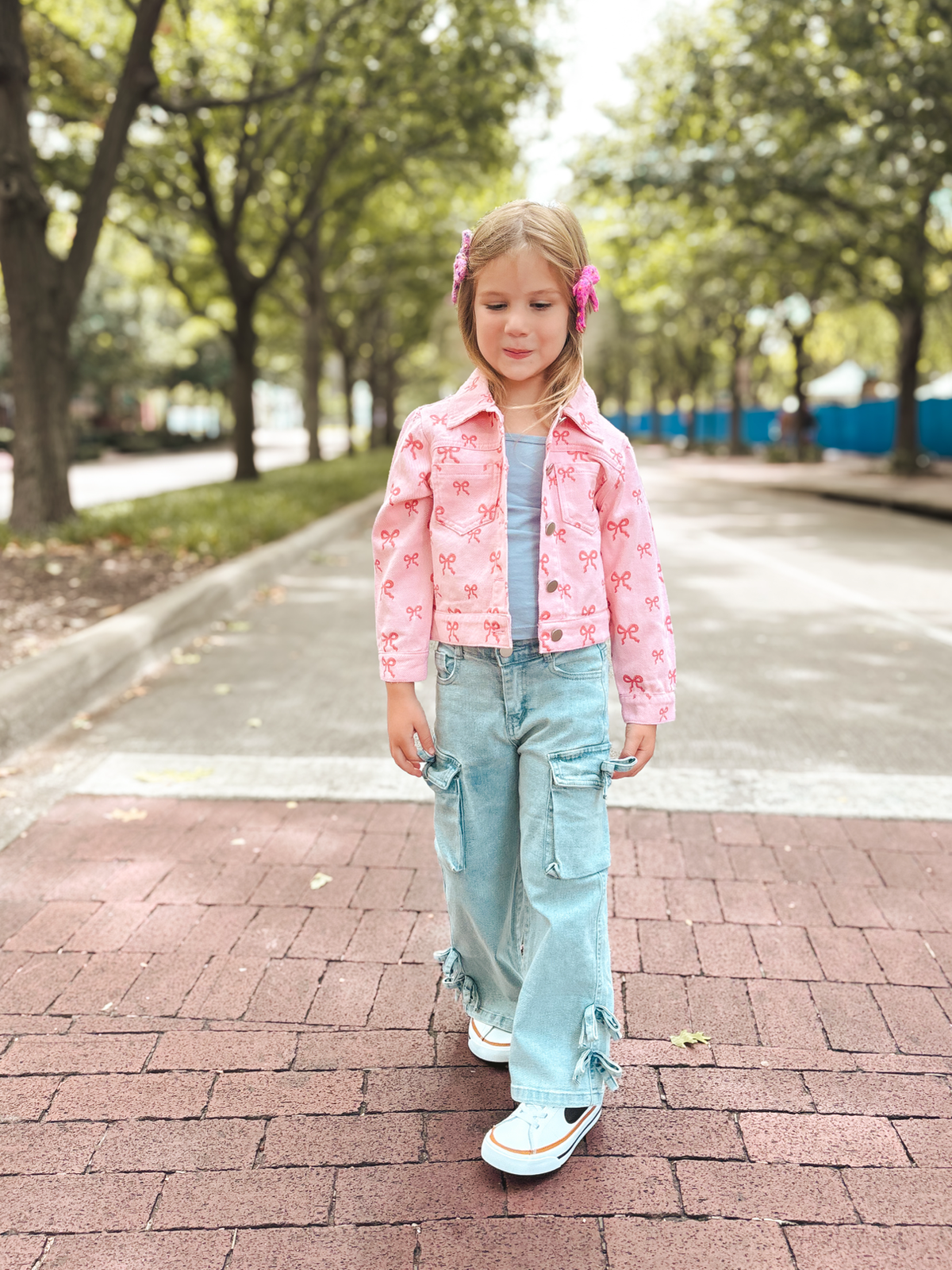 Girls’ Pink Denim Jacket