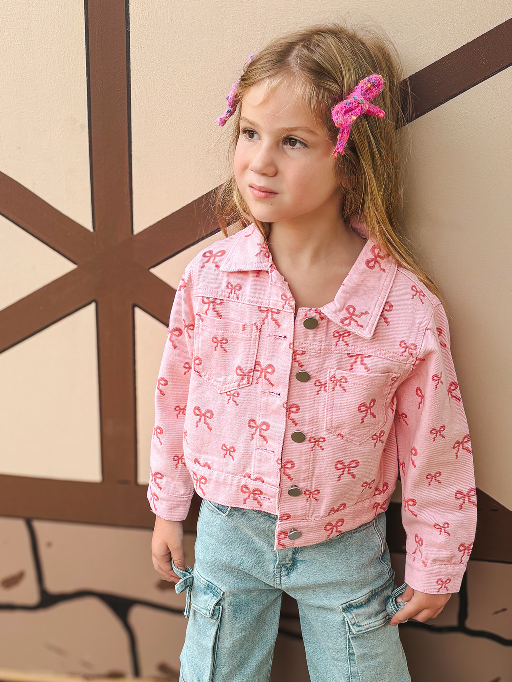 Girls’ Pink Denim Jacket
