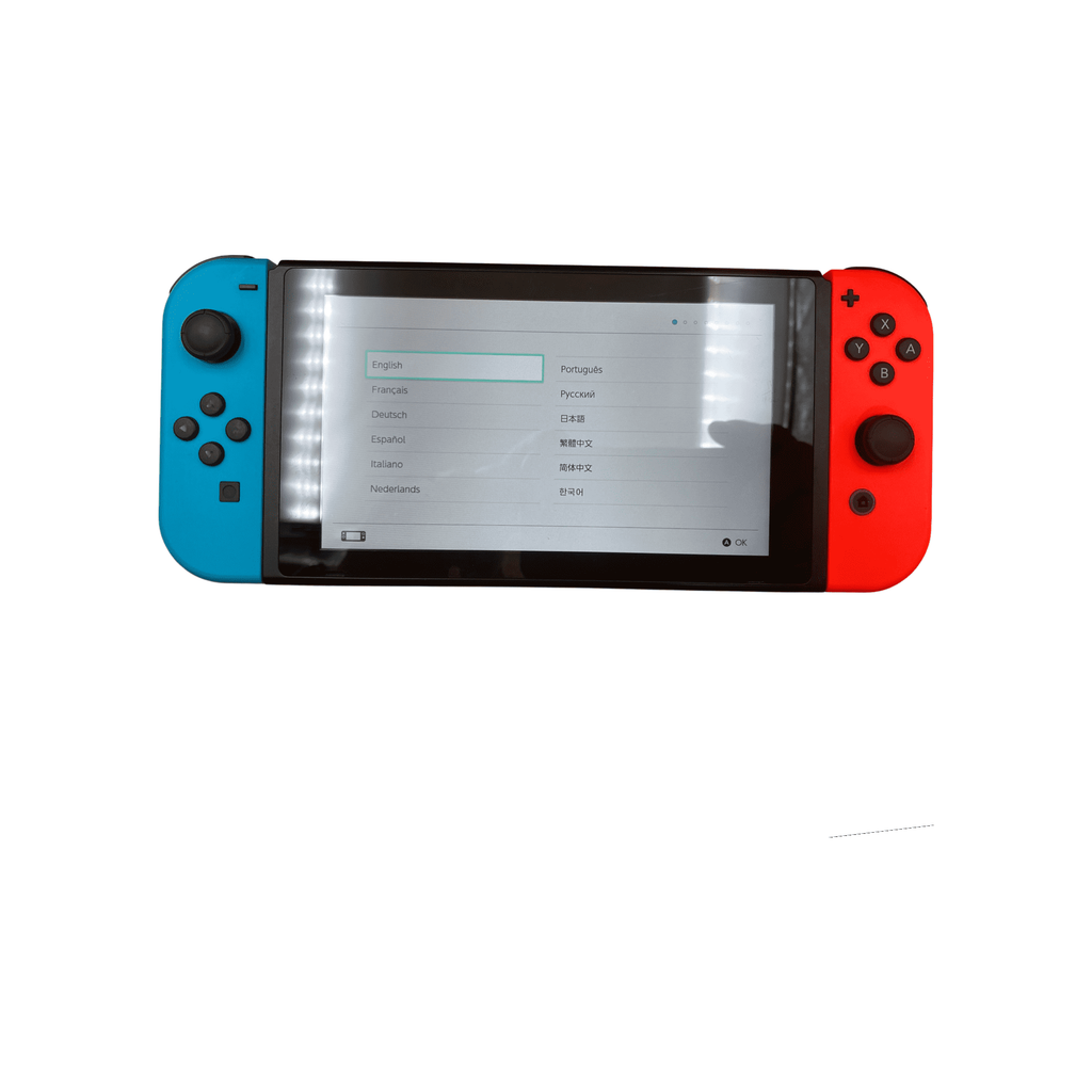 Nintendo Switch Console with Red & Blue Joy-Con — Used