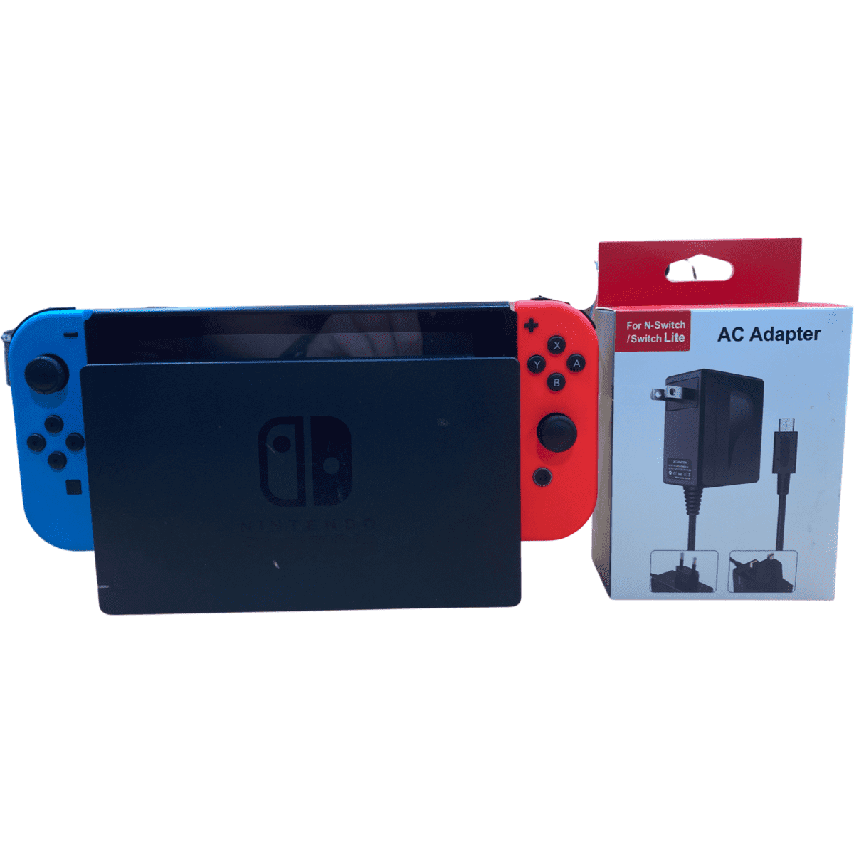 Nintendo Switch Console with Red & Blue Joy-Con — Used