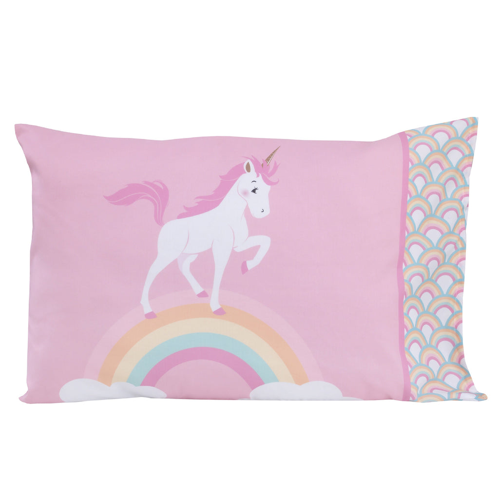 Everything Kids Rainbow Unicorn Toddler Bedding — 4 Pieces
