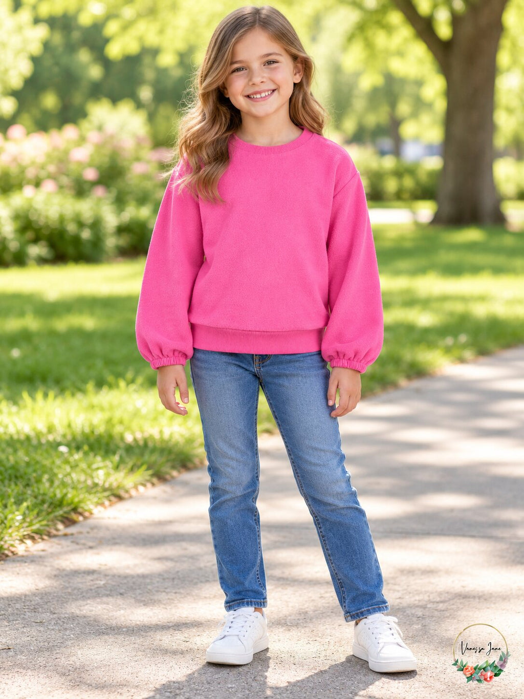 Ideology Girls' Pink Fleece Crewneck Sweatshirt – Size 6X