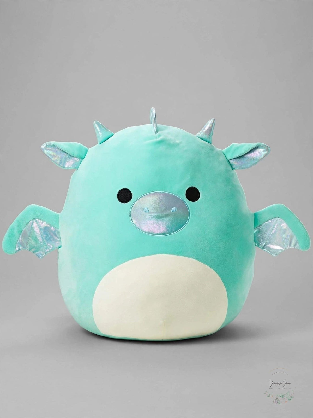 Squishmallows Miles Teal Dragon Plush, 8 Inches