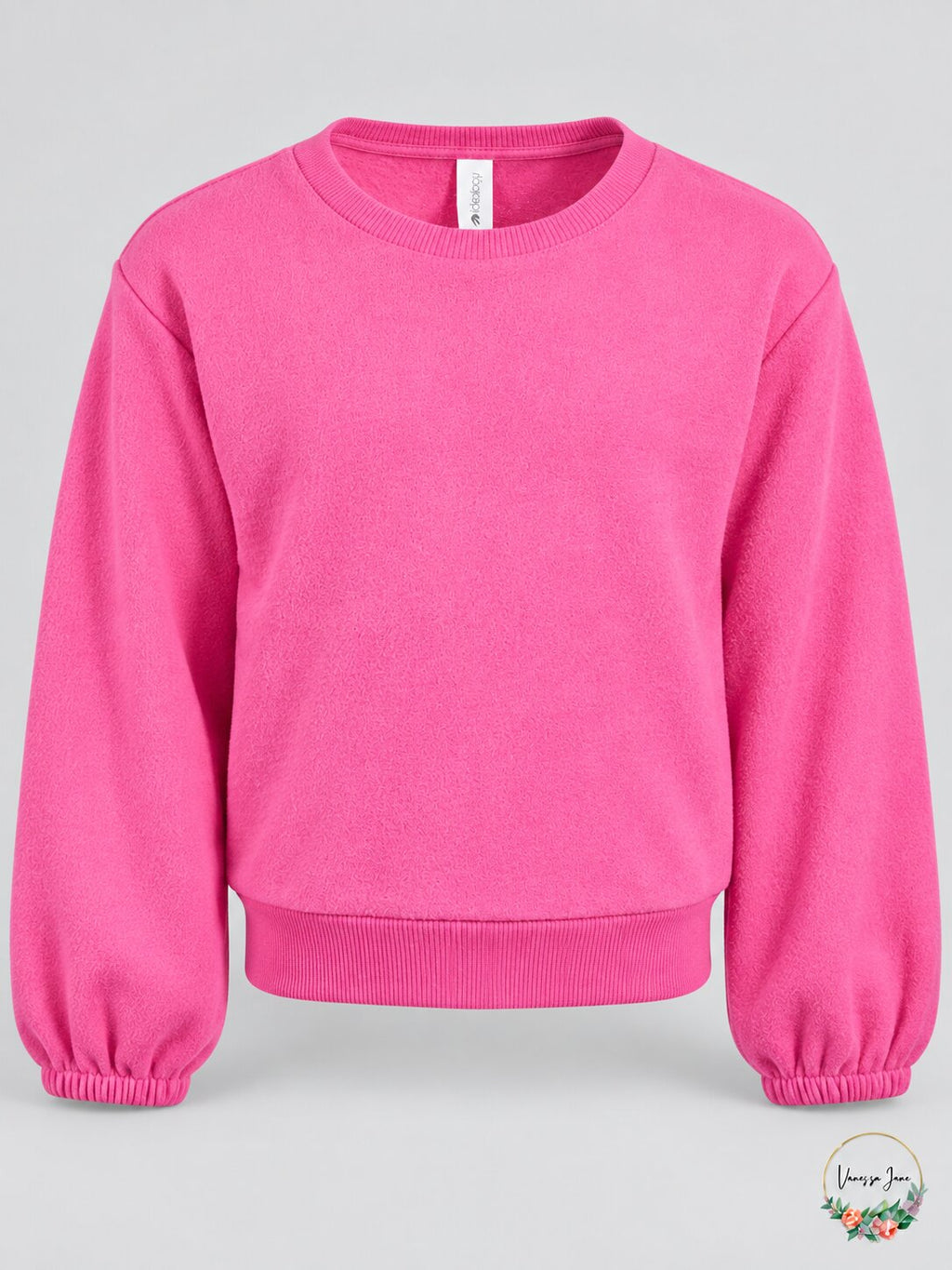 Ideology Girls' Pink Fleece Crewneck Sweatshirt – Size 6X