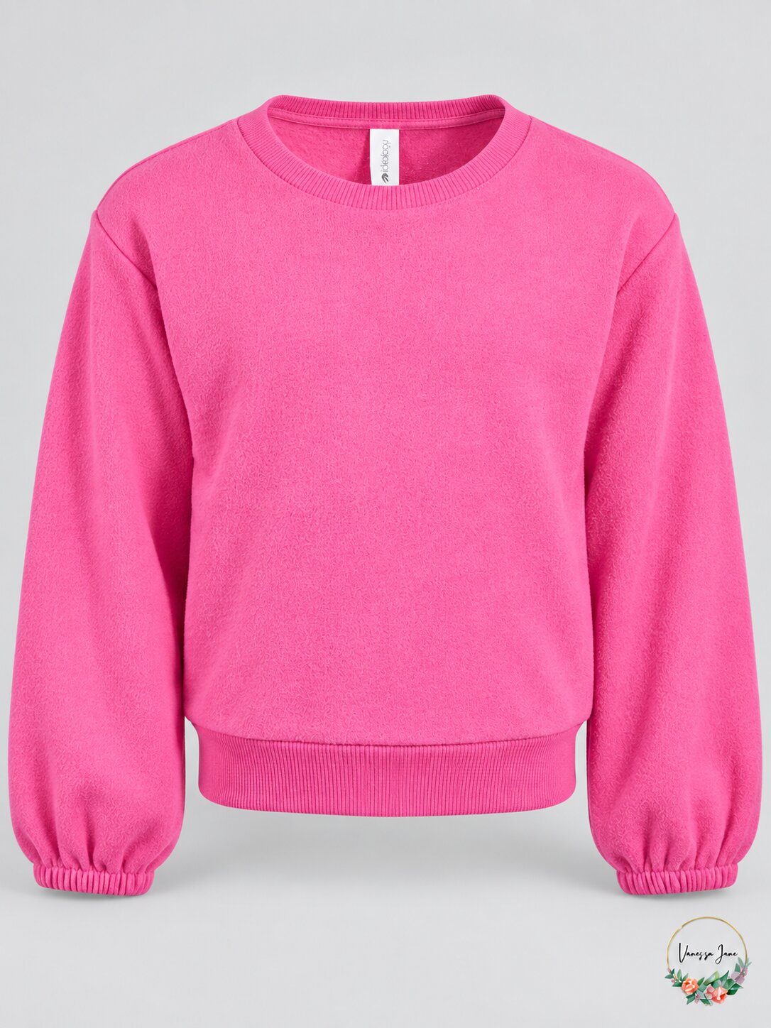 Ideology Girls' Pink Fleece Crewneck Sweatshirt – Size 6X