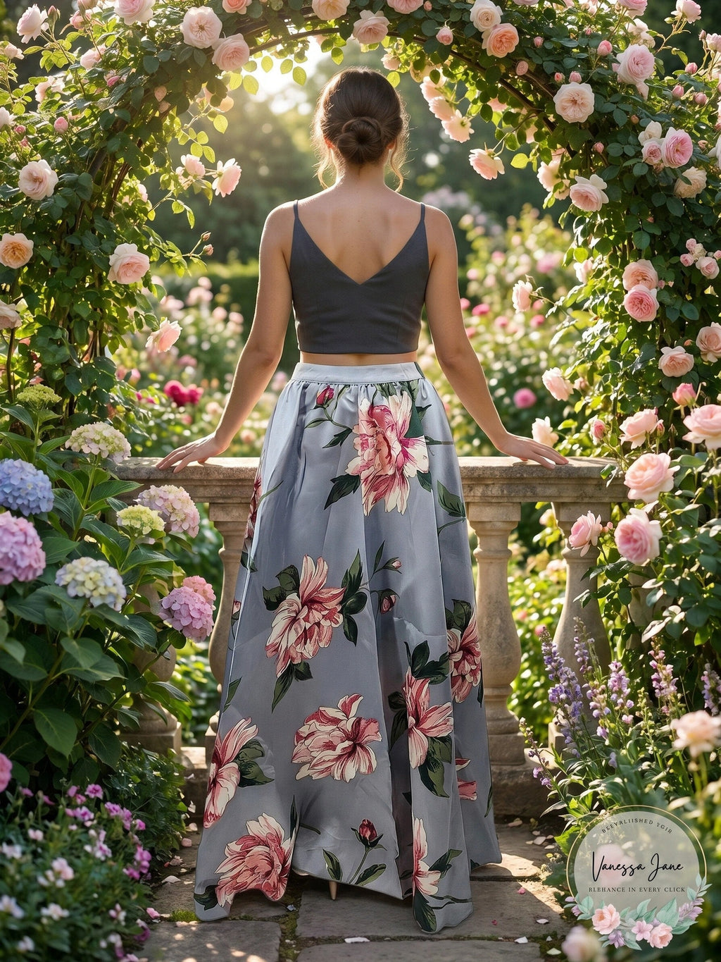 Speechless Juniors Two-Piece Floral Formal Dress – 9