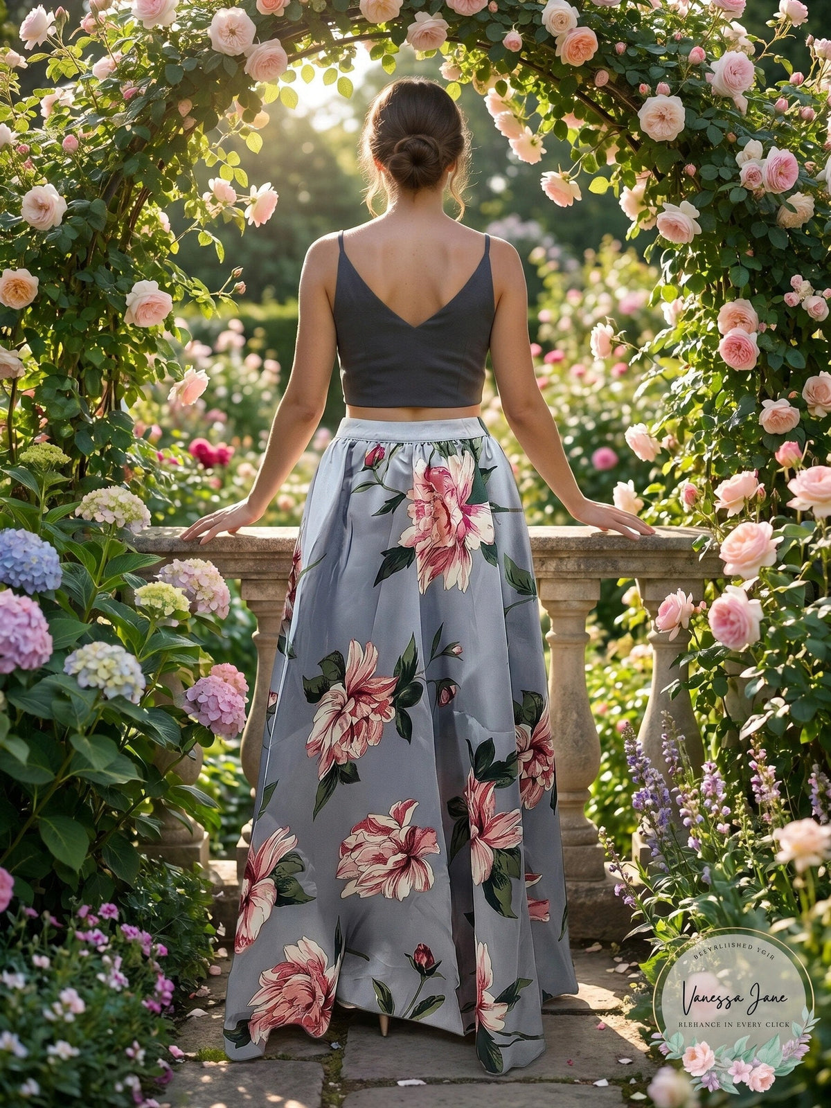 Speechless Juniors Two-Piece Floral Formal Dress – 9