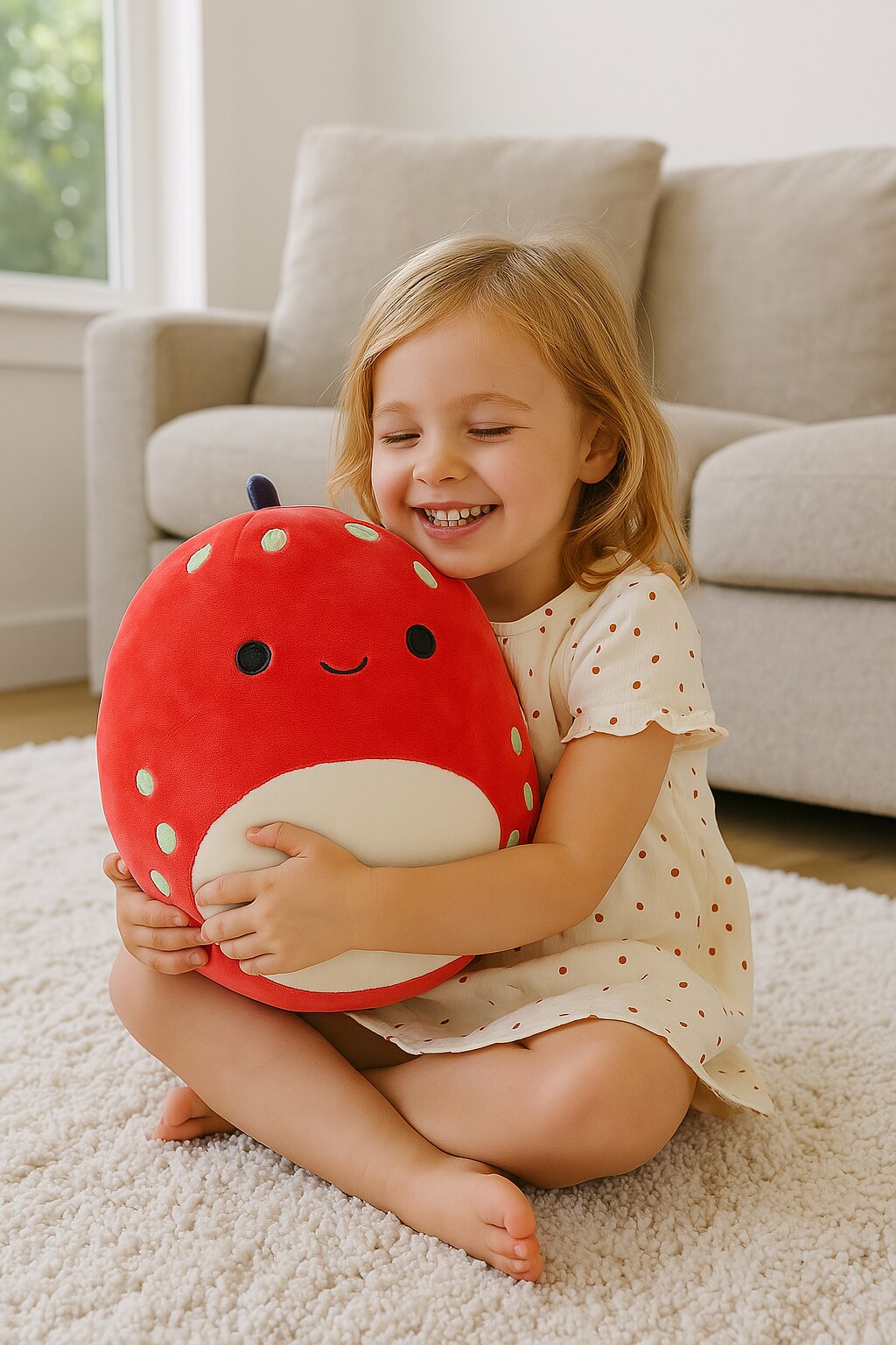 Squishmallows Dolan Red Dinosaur Plush, 11 Inches