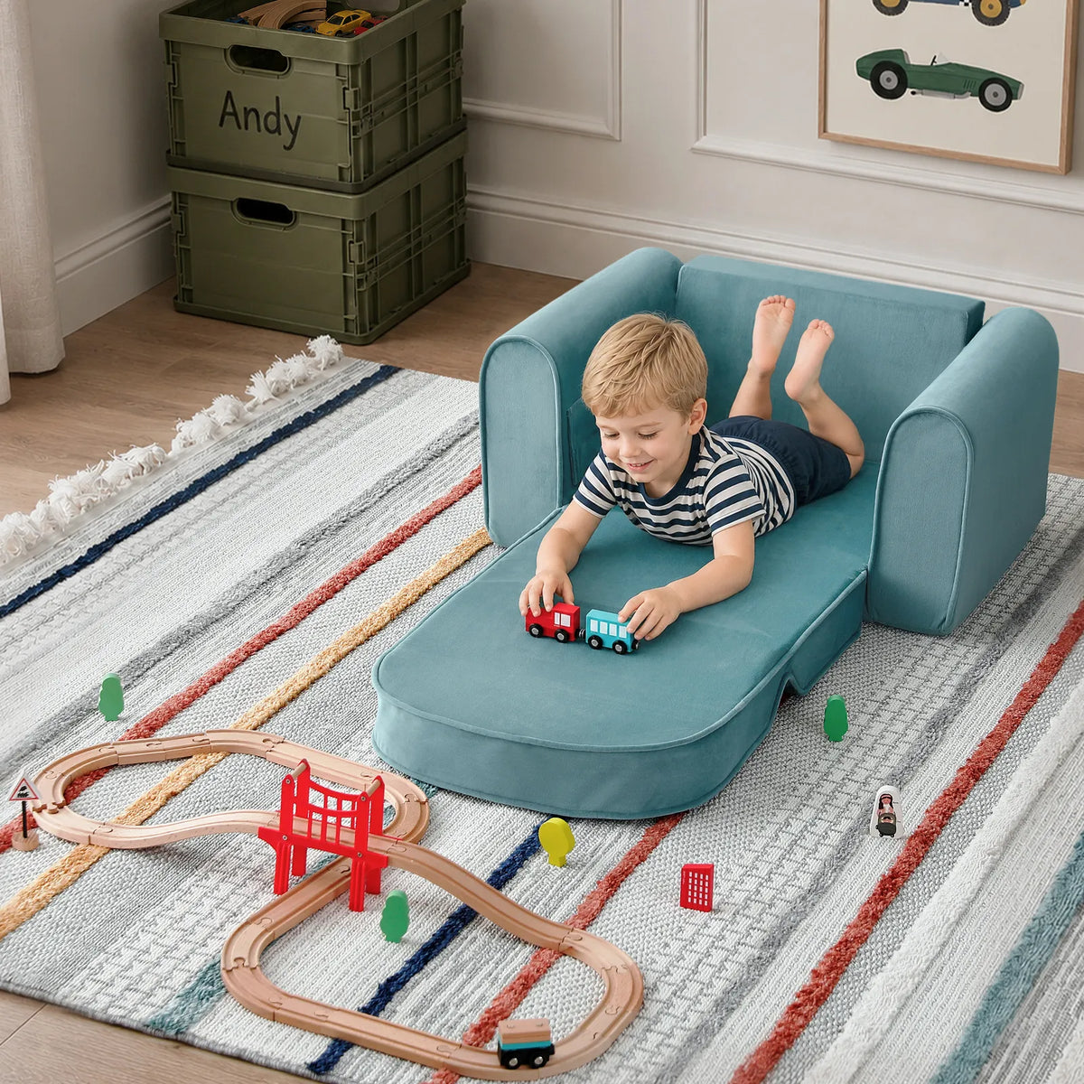 Tiny Land GentleSnug Kids' Convertible Sofa & Lounger