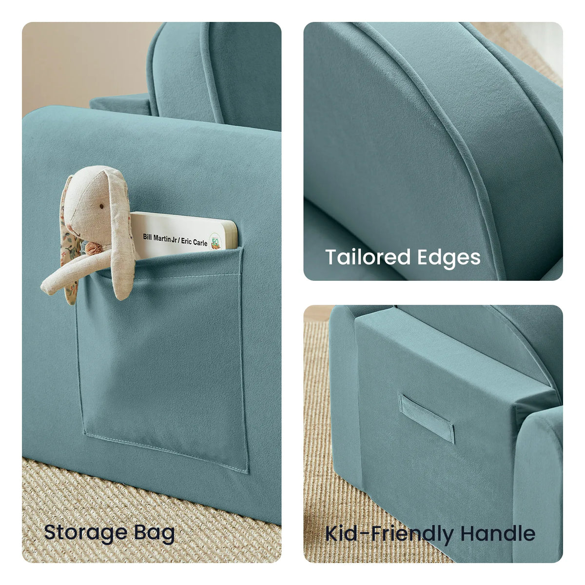 Tiny Land GentleSnug Kids' Convertible Sofa & Lounger