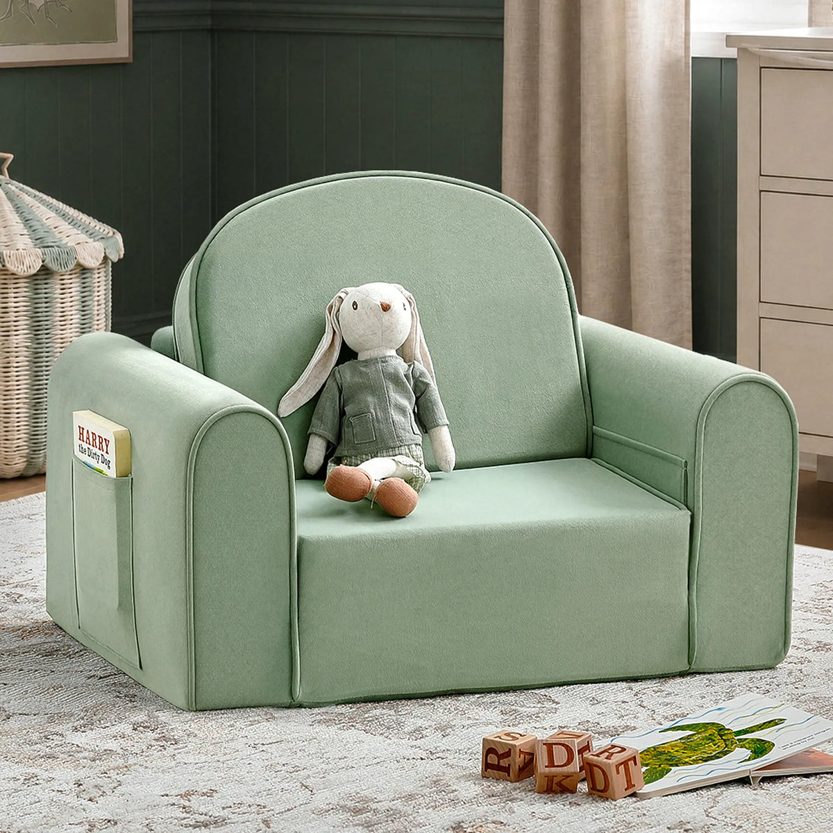 Tiny Land GentleSnug Kids' Convertible Sofa & Lounger