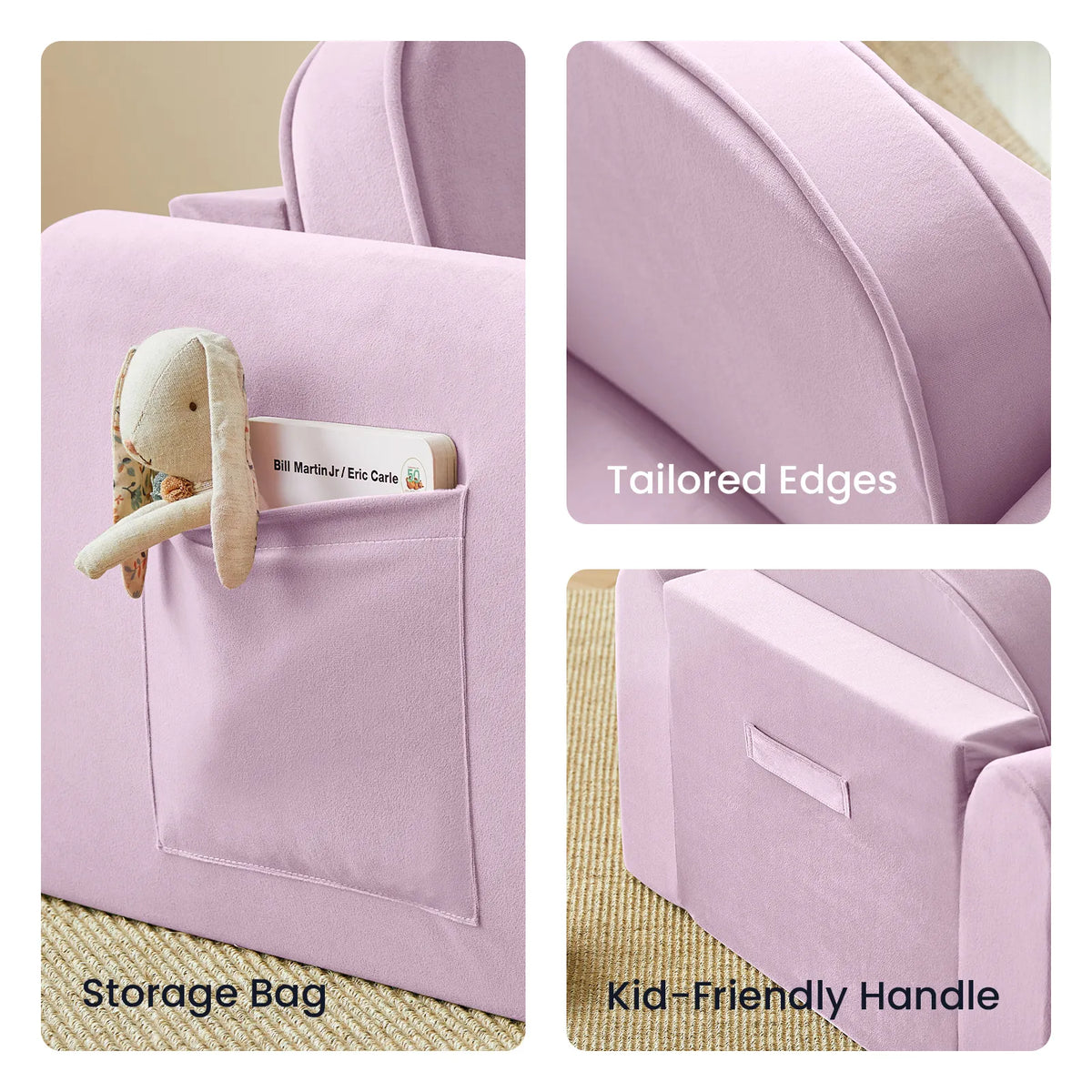 Tiny Land GentleSnug Kids' Convertible Sofa & Lounger