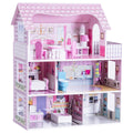 Pink Dollhouse with Furniture, 28 Inches