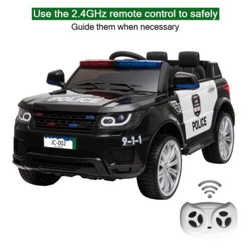 Kids' 12V Police Ride-On Car with Remote